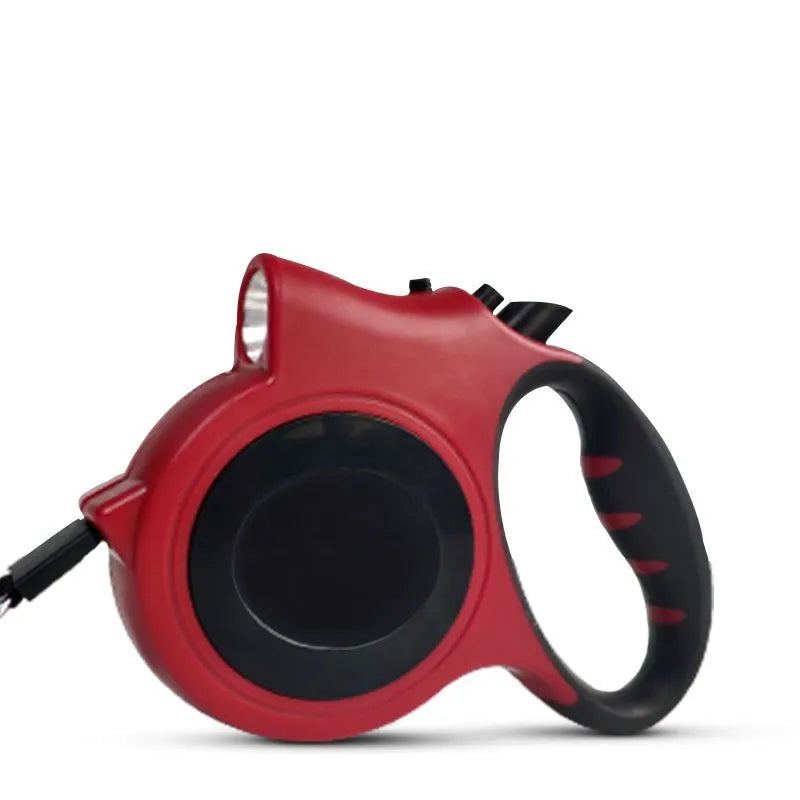 Illuminated Retractable Dog Leash 16ft Adjustable For Medium And Large Dogs