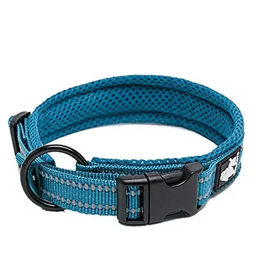 Truelove Reflective Nylon Dog Collar Adjustable Padded Heavy Duty TLC5011