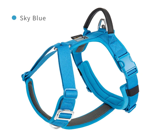 Small Combination No Pull Nylon Reflective Dog Harness Adjustable For Walking