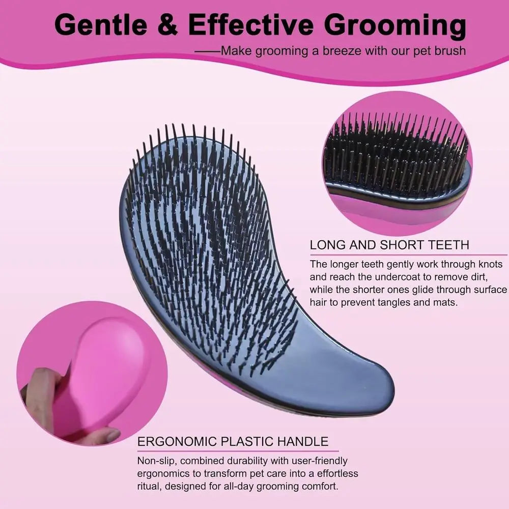 Puppy Brush For Small Dogs Gentle Bristles Yorkie Shih Tzu Maltipoo Maltese