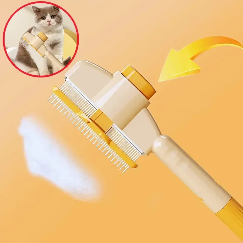 Dog Comb Pet Hair Remover One Button Self Cleaning Cat Brush Grooming Tool