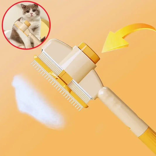Dog Comb Pet Hair Remover One Button Self Cleaning Cat Brush Grooming Tool