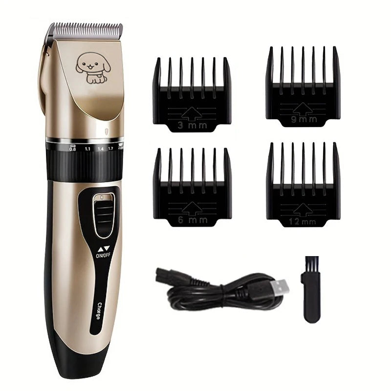 Rechargeable Pet Hair Clippers for Dogs and Cats Precision Grooming Kit