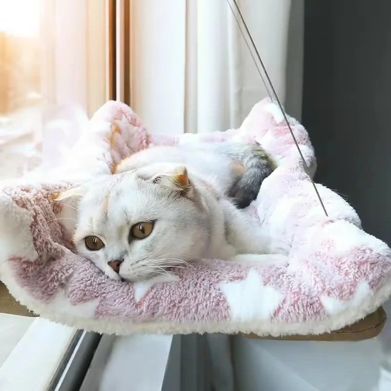Winter Cat Window Hanging Hammock Bed With Suction Cups Space Saving All Seasons