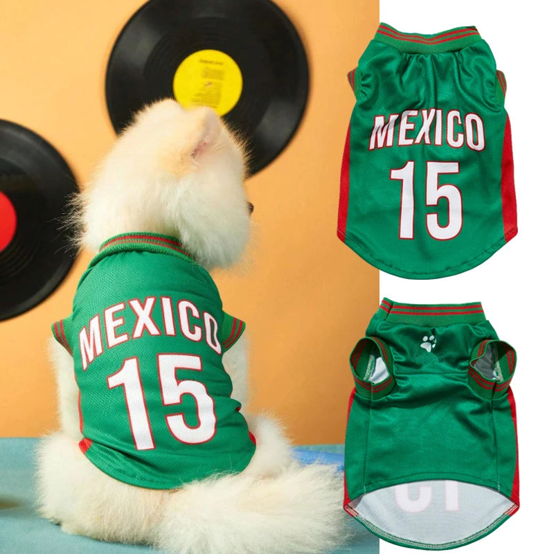 Breathable Mesh Dog Clothes Jersey Tee For Large Dogs Summer Puppy Shirts