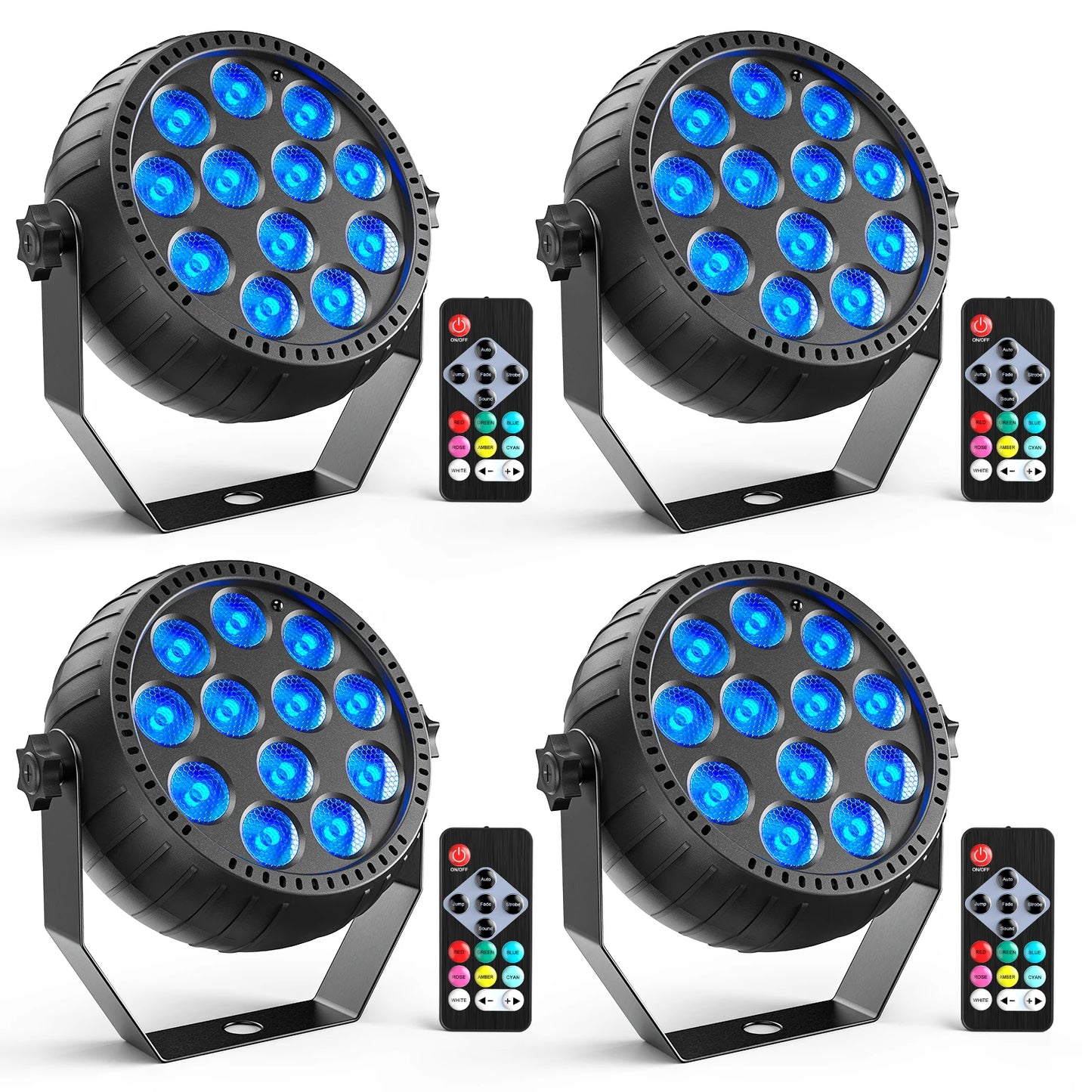 Somspot Mini RGB LED Par Lights Stage Lighting for DJ Party Bar Club Wedding