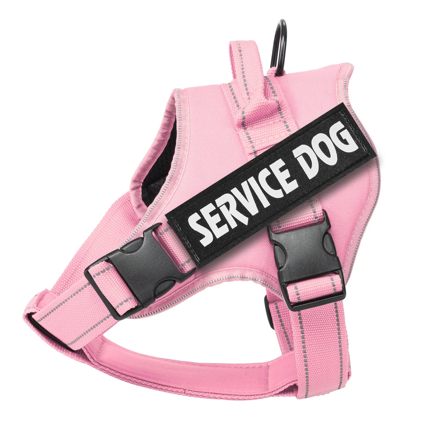 Personalized Doberman Pinscher Adjustable Dog Harness Custom Name Tag Breathable