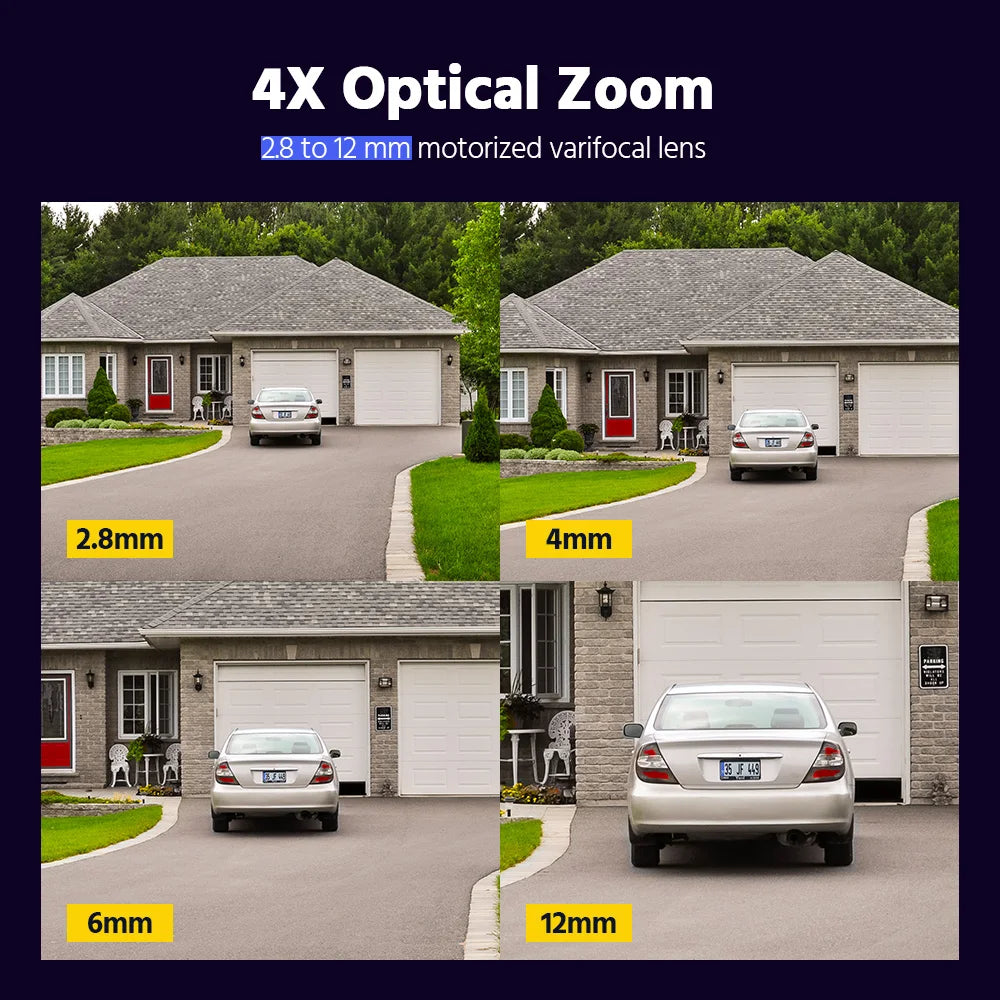 ANNKE 4K 4X Zoom Dual Light Varifocal IP Camera IP67 With Vehicle Detection