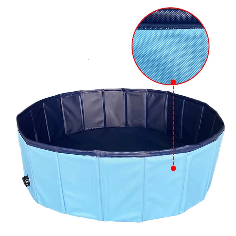 Foldable Dog Swimming Pool Portable Waterproof Grooming Tub