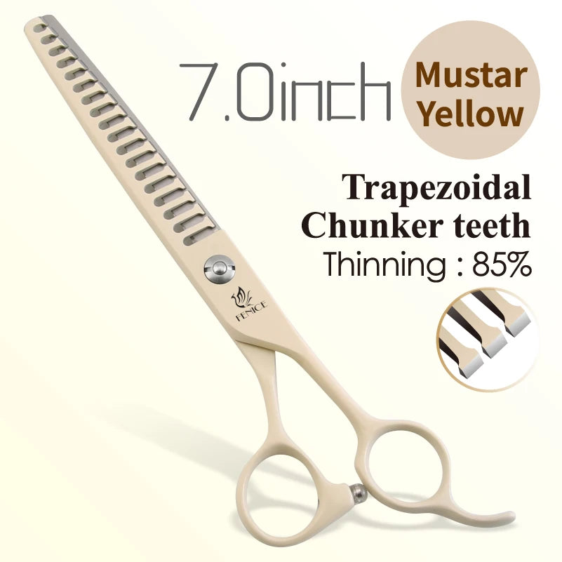 Fenice Professional Pet Thinning Scissors 6.5 Inch Stainless Steel Blade