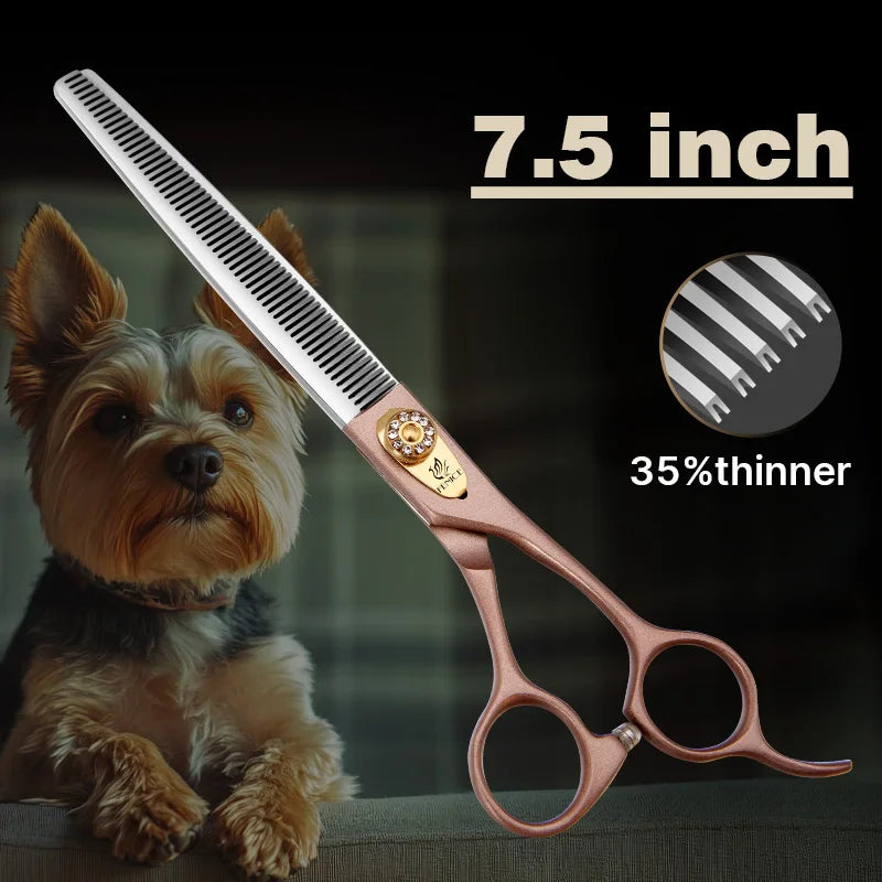Fenice 7.5 Inch JP440C Pet Grooming Thinning Scissors Thirty Five Percent