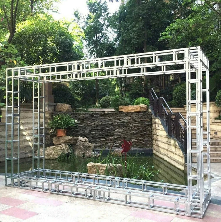 Iron Square Truss Tower Kit For Stage Lighting DJ Shows 3 Pieces Set