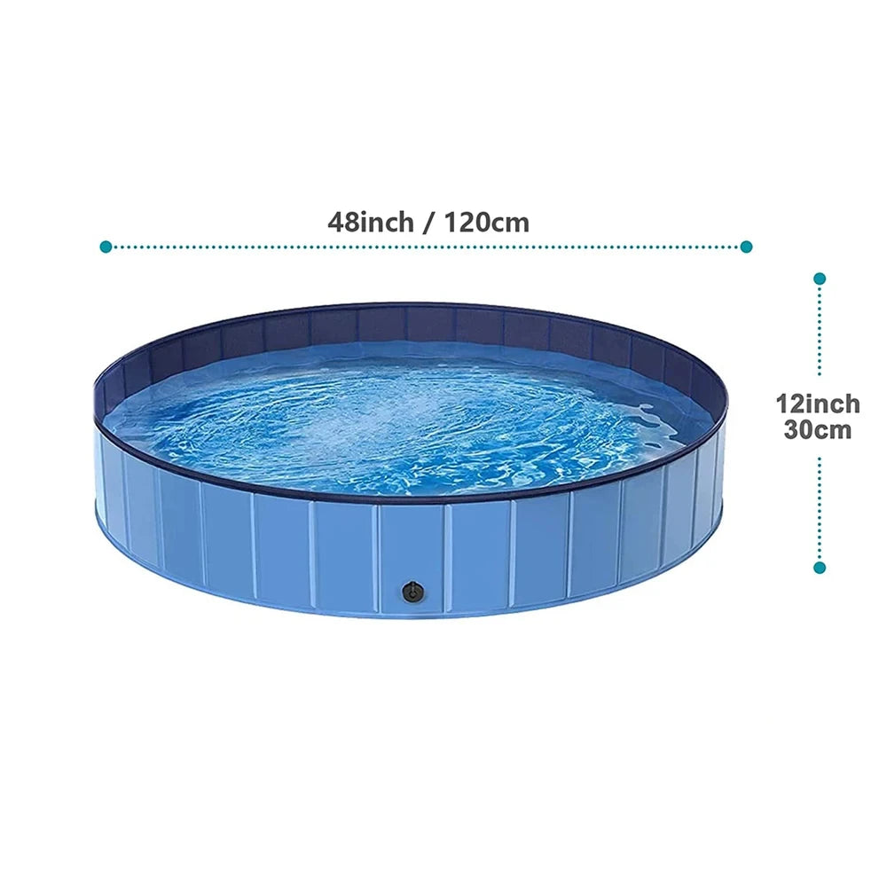 Foldable Dog Swimming Pool Portable Waterproof Grooming Tub