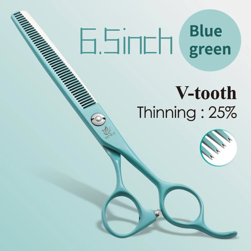 Fenice Professional Pet Thinning Scissors 6.5 Inch Stainless Steel Blade