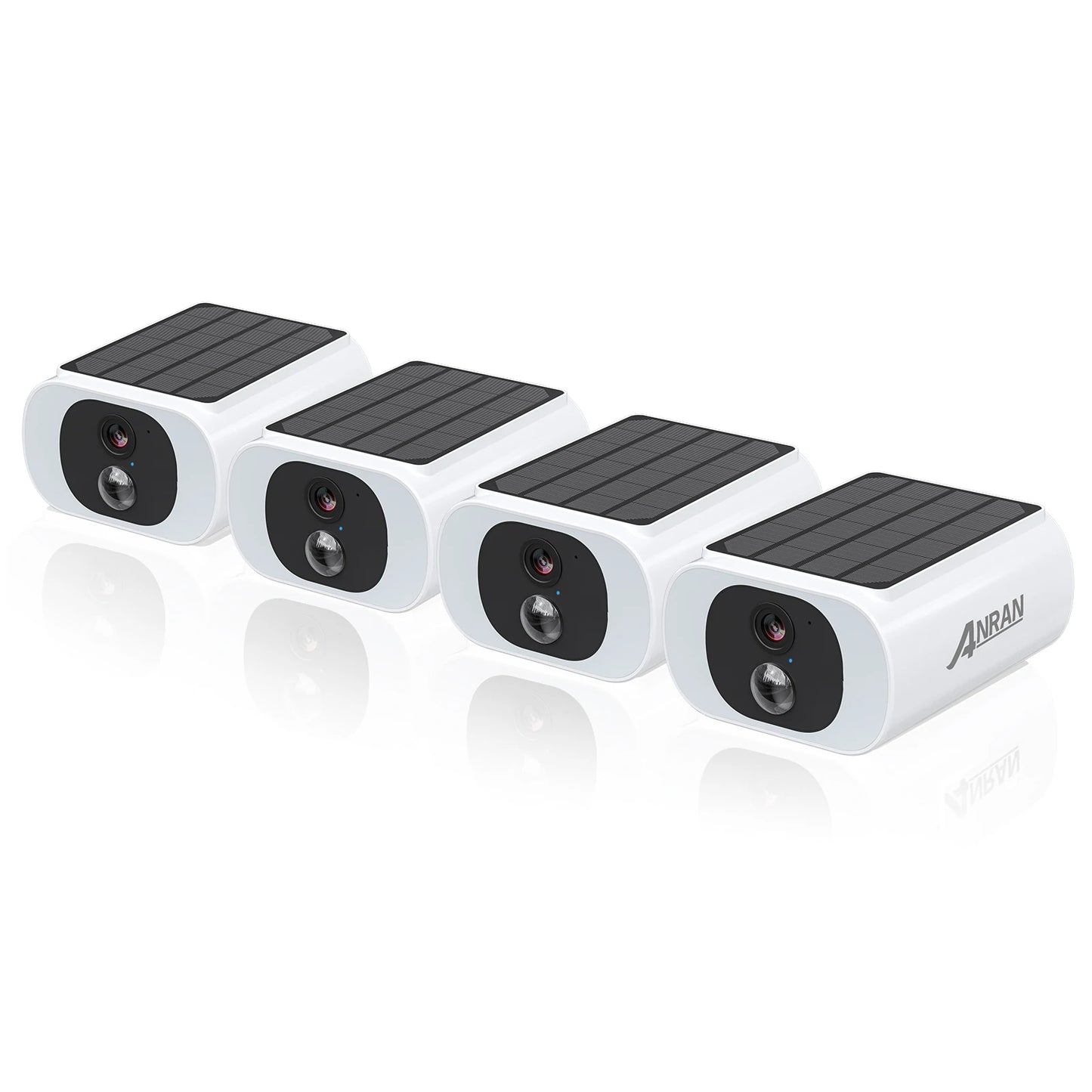 ANRAN Outdoor Wireless WiFi Camera 2.4G 3MP Solar Floodlight Color Night Vision