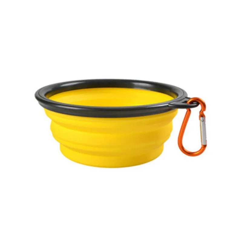 Portable Pet Food Bowl Durable TPR Collapsible Silicone Travel Dog Cat Bowl