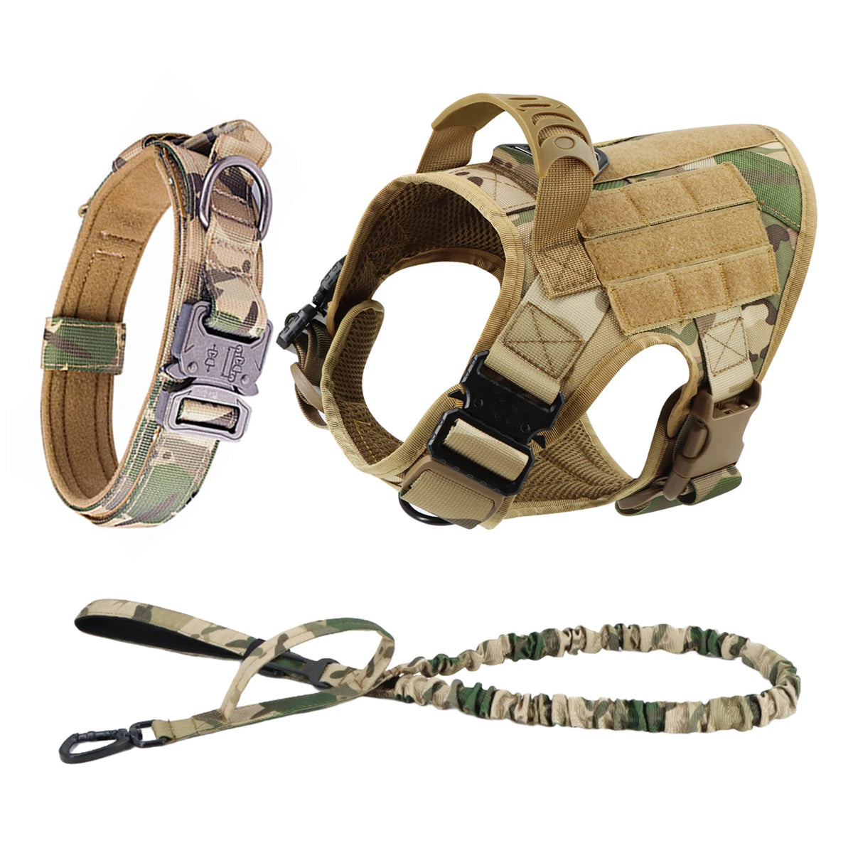 Padded Nylon Dog Harness And Leash Set Quick Release Vest