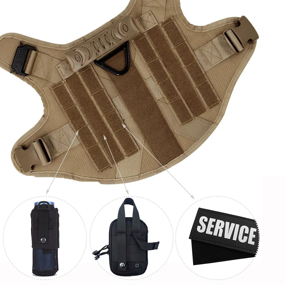 Padded Nylon Dog Harness And Leash Set Quick Release Vest