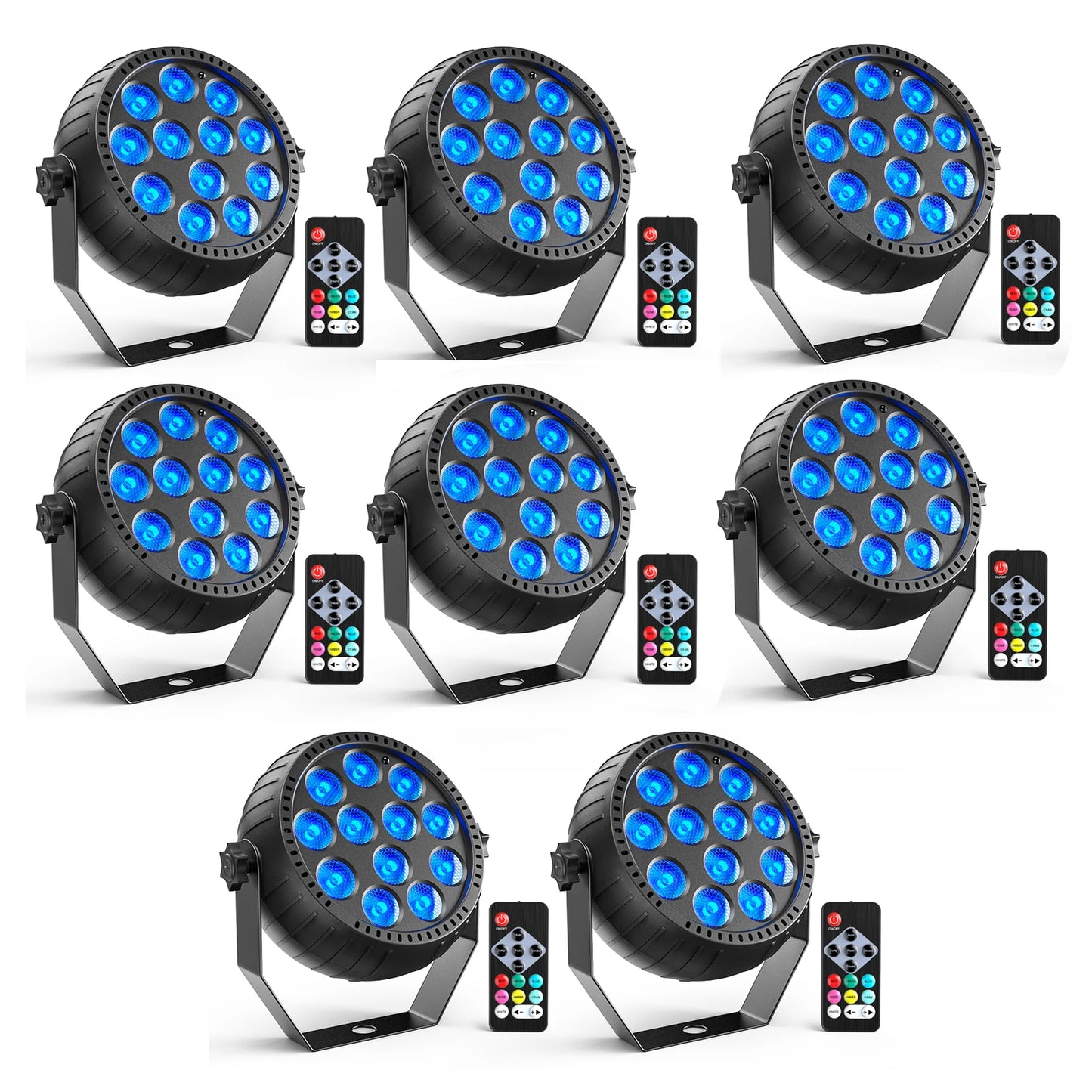 Somspot Mini RGB LED Par Lights Stage Lighting for DJ Party Bar Club Wedding