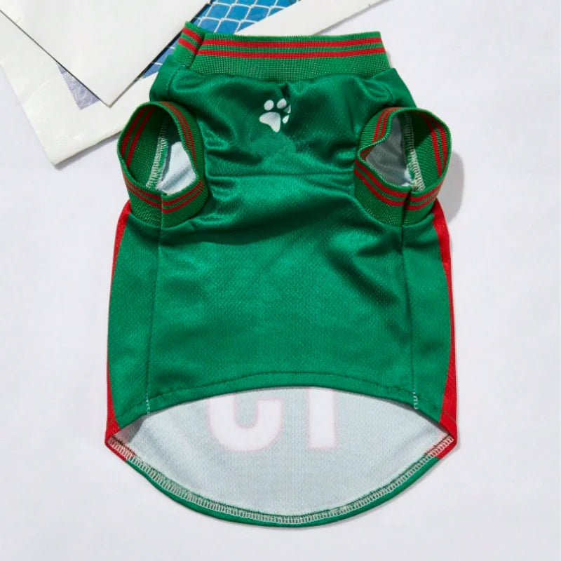 Breathable Mesh Dog Clothes Jersey Tee For Large Dogs Summer Puppy Shirts