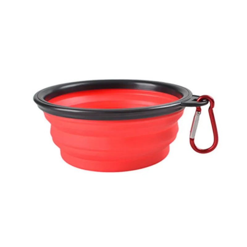 Portable Pet Food Bowl Durable TPR Collapsible Silicone Travel Dog Cat Bowl