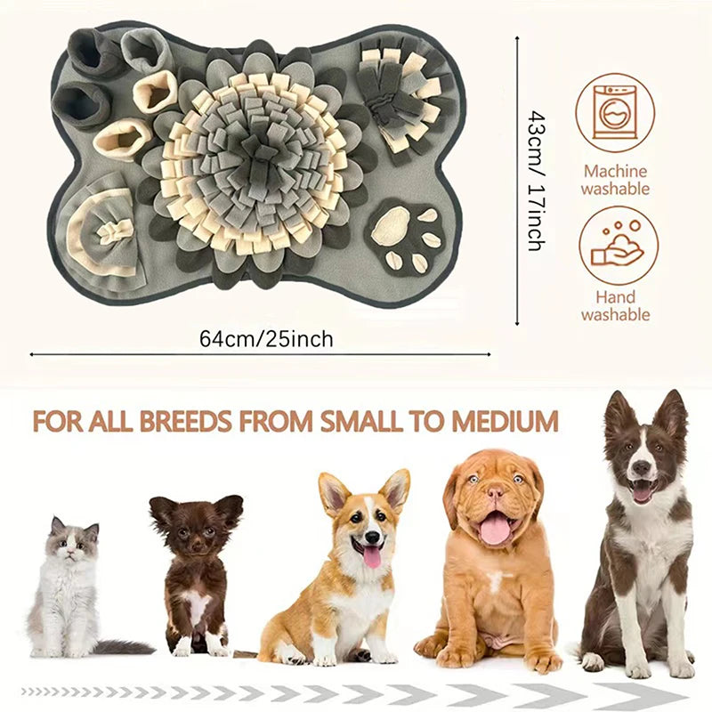 New Pet Smell Foraging Mat For Dogs Slow Feed Training Blanket Interactive Toy