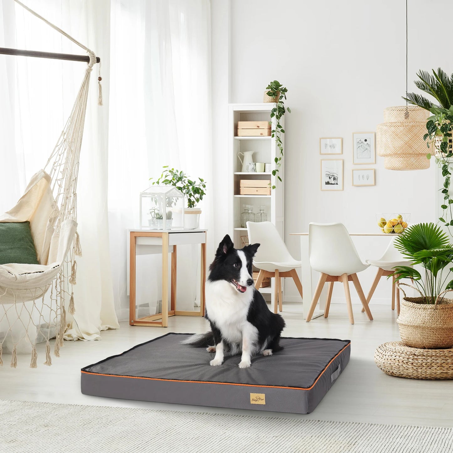 Large Orthopedic Dog Bed With Padded Foam Cushion And Waterproof Removable Cover