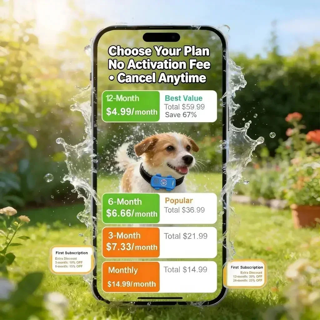 GPS Pet Tracker 4G LTE For Dogs And Cats With Real Time Tracking IP67 Waterproof