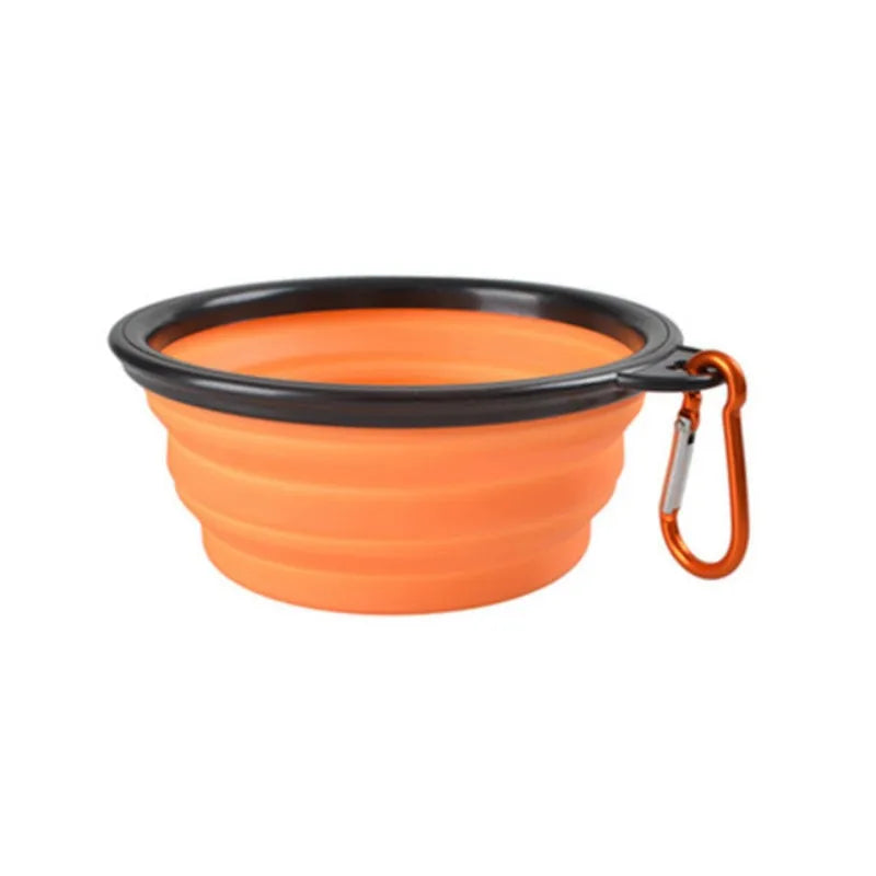 Portable Pet Food Bowl Durable TPR Collapsible Silicone Travel Dog Cat Bowl