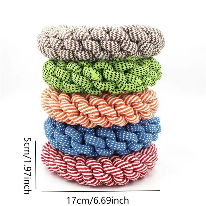 Bite Resistant Knot Dog Toys Teddy Shape Chew Toys For Small To Large Dogs