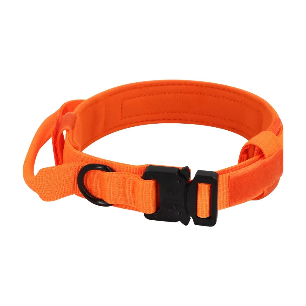 Adjustable Tactical Dog Collar And Leash Set With Control Handle For All Sizes