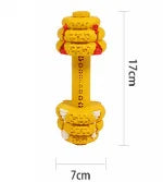 Big Dog Natural Rubber Puzzle Dumbbell Toy For Teeth Cleaning Bite Resistant