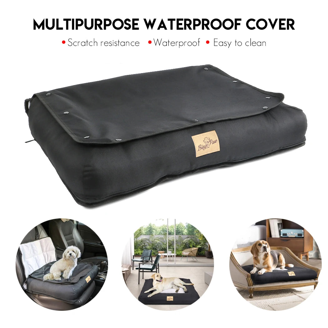 Dog Car Seat Bed Waterproof Cushion Removable Pad Cover And Safety Belt 3 Sizes