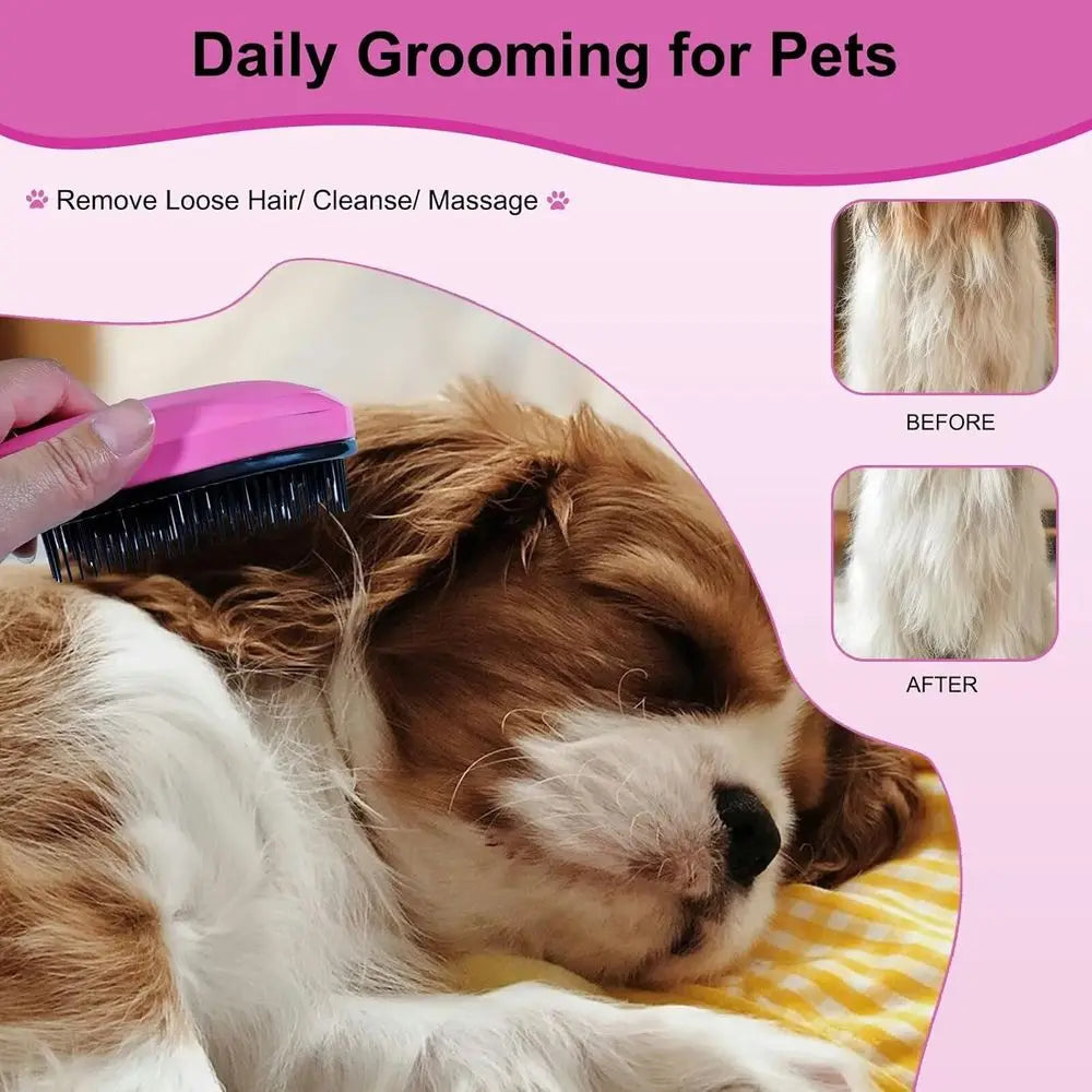 Puppy Brush For Small Dogs Gentle Bristles Yorkie Shih Tzu Maltipoo Maltese