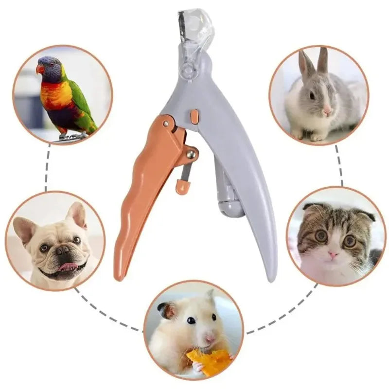 1 LED Pet Nail Clipper With Light For Cats And Dogs Safe Grooming