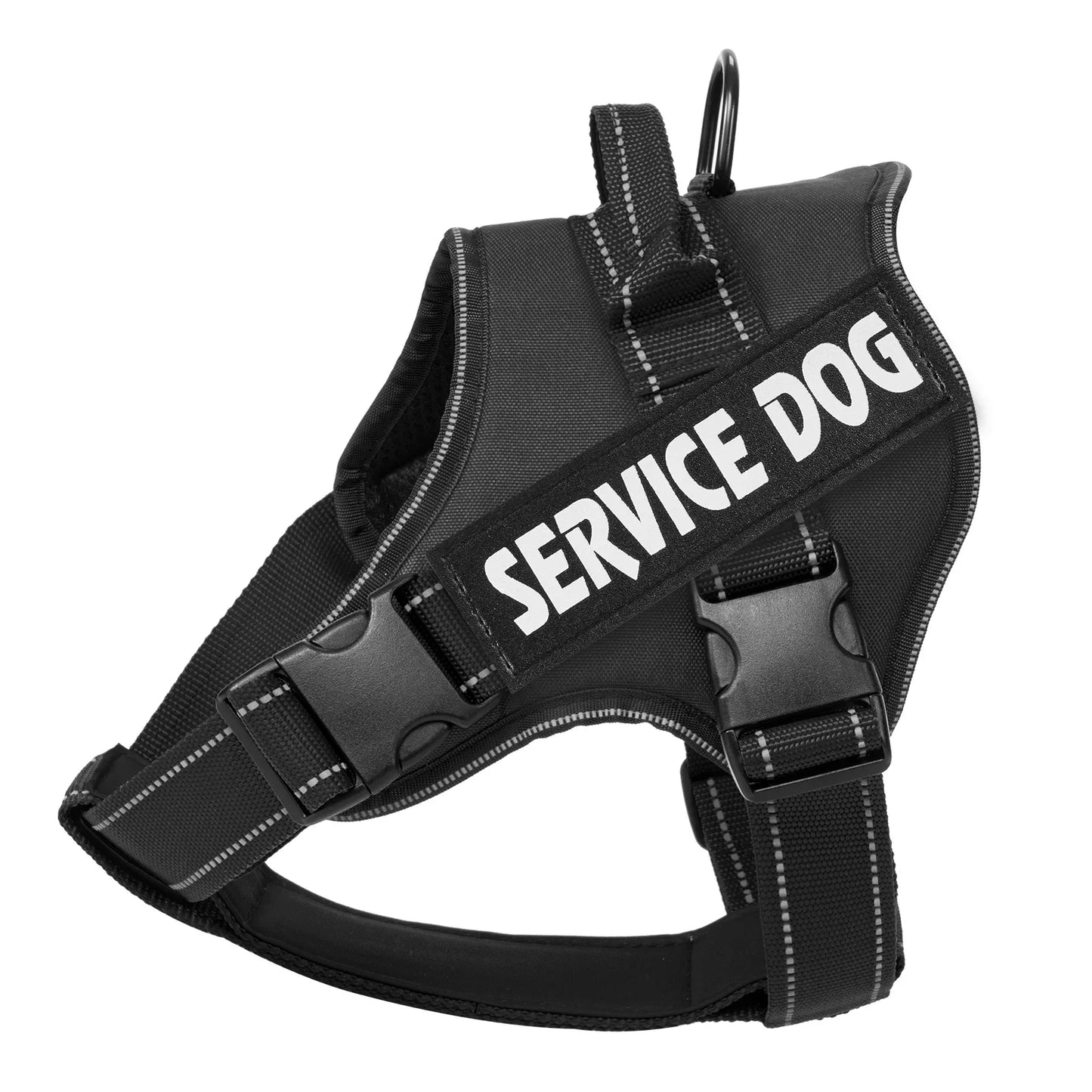 Personalized Dog Harness With Custom Name Tag For Doberman Pinscher Breathable