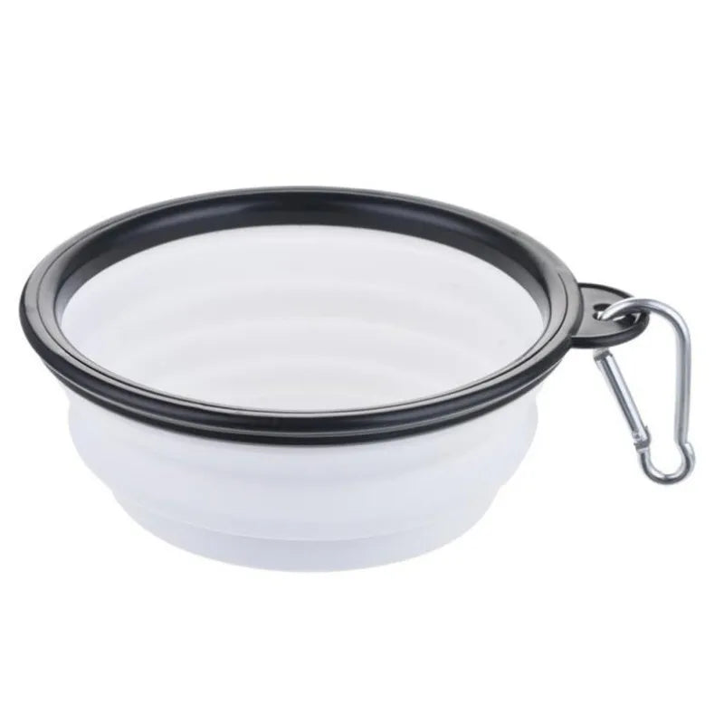 Portable Pet Food Bowl Durable TPR Collapsible Silicone Travel Dog Cat Bowl