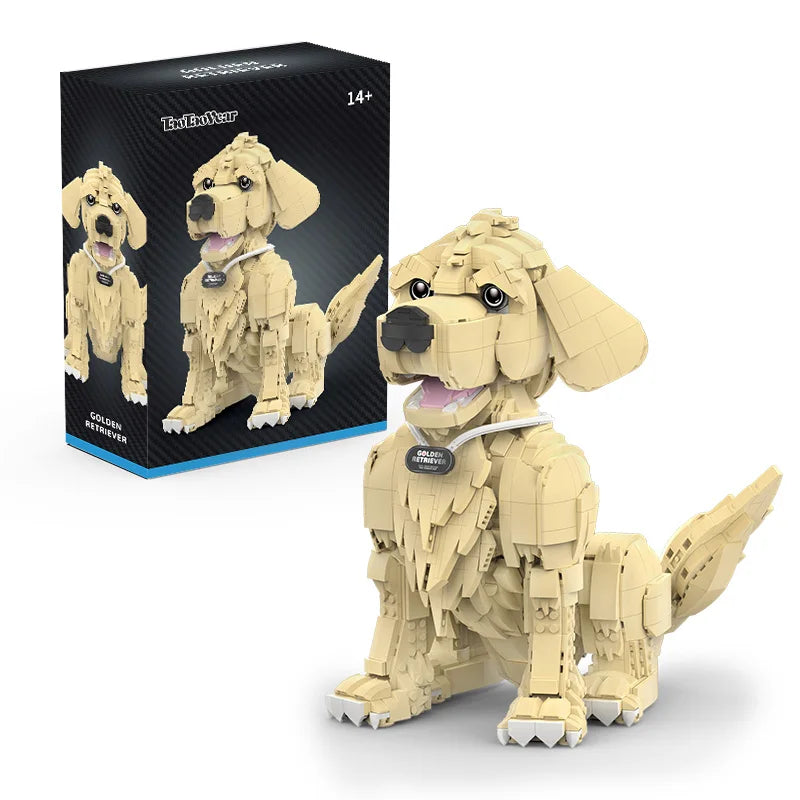 Golden Retriever Building Blocks 1754 Pcs DIY Assembly Model