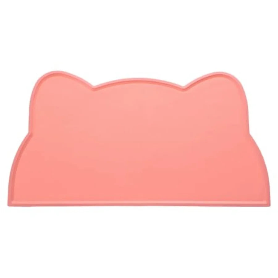 Cat Feeding Mat 17x9 Inch Silicone Non Slip Waterproof Tray With Raised Edge