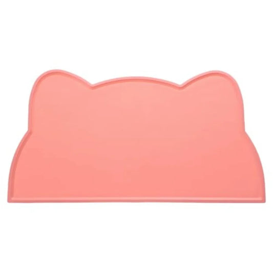 Cat Feeding Mat 17x9 Inch Silicone Non Slip Waterproof Tray With Raised Edge