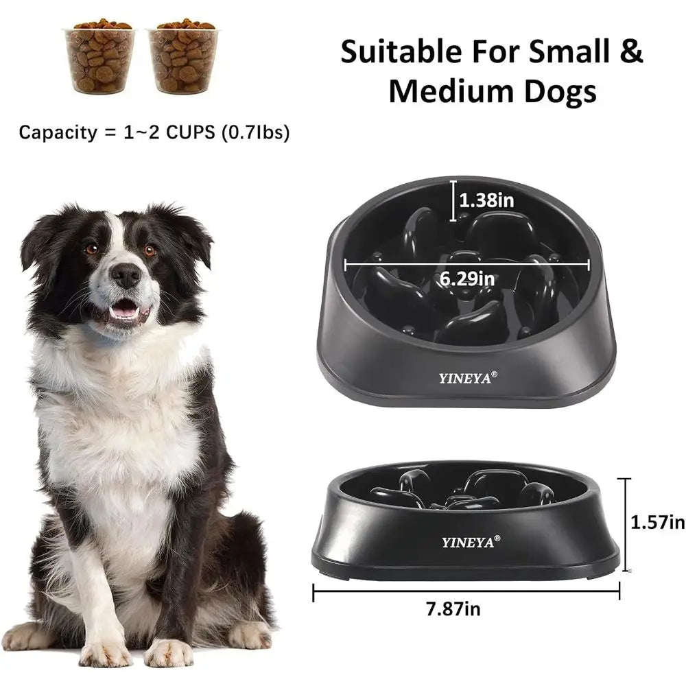 Slow Feeder Dog Bowl Maze Puzzle Feeder For Medium Breed Plastic Non Slip