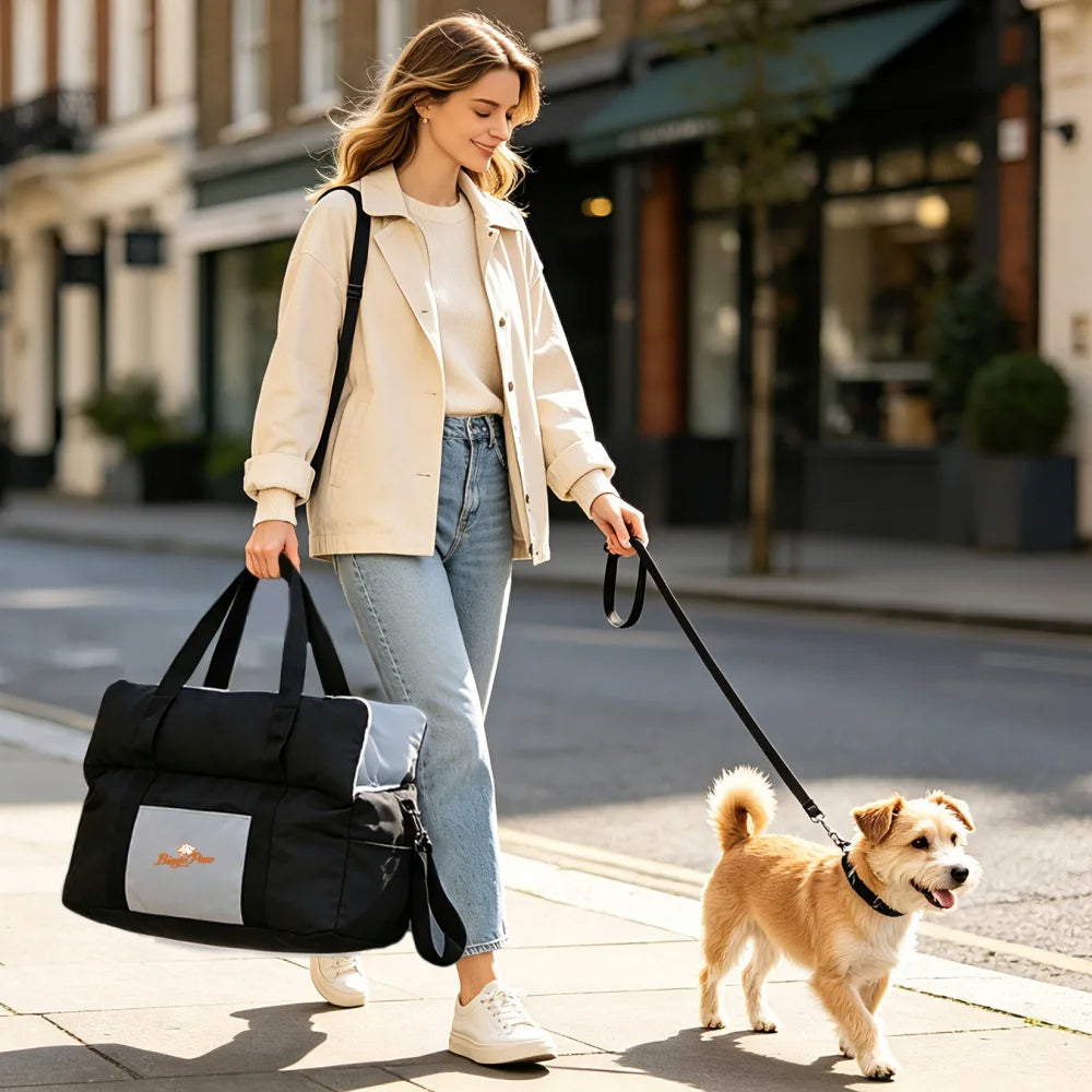 Portable Dog Car Seat Booster With Safety Belt And Removable Washable Cover