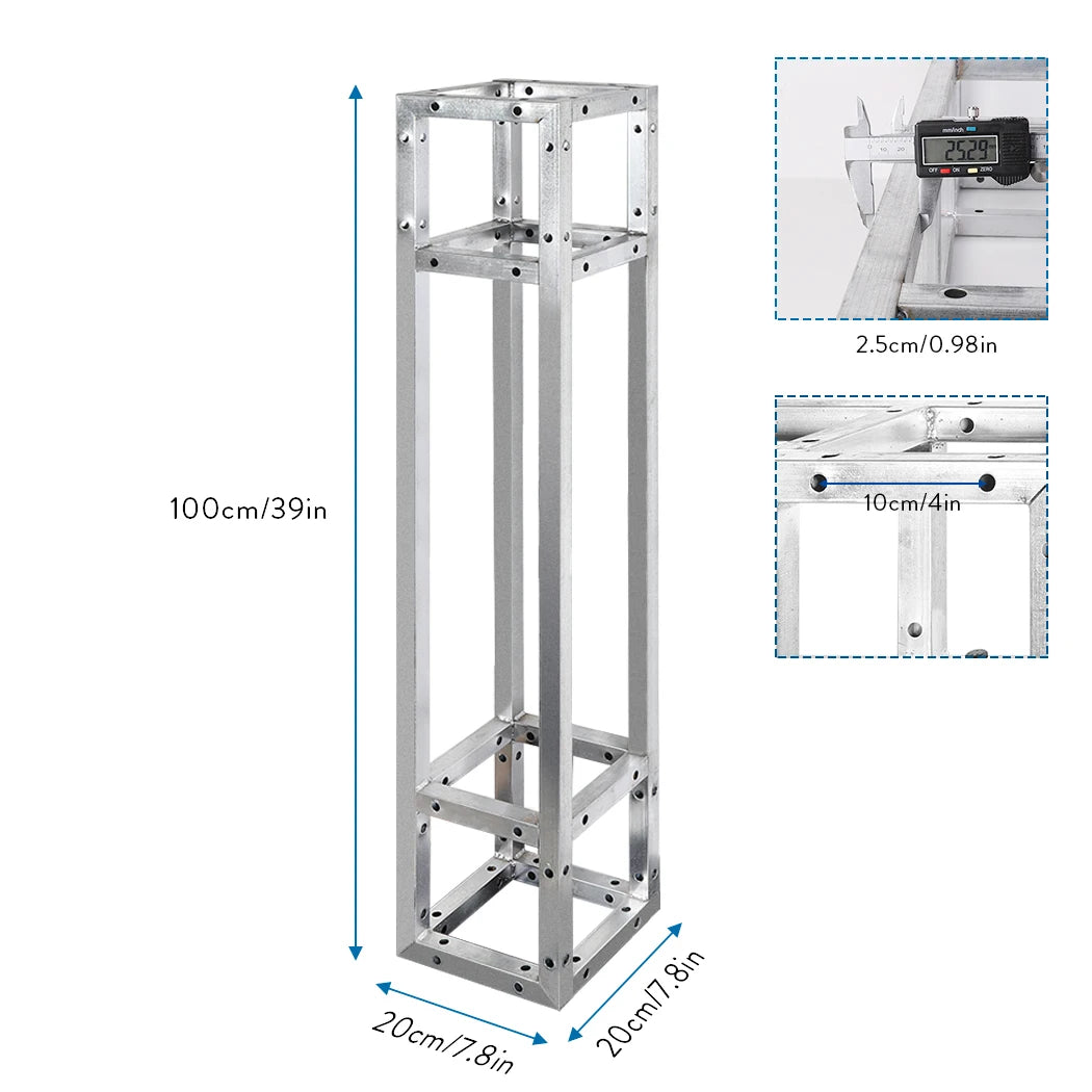 Iron Square Truss Tower Kit For Stage Lighting DJ Shows 3 Pieces Set