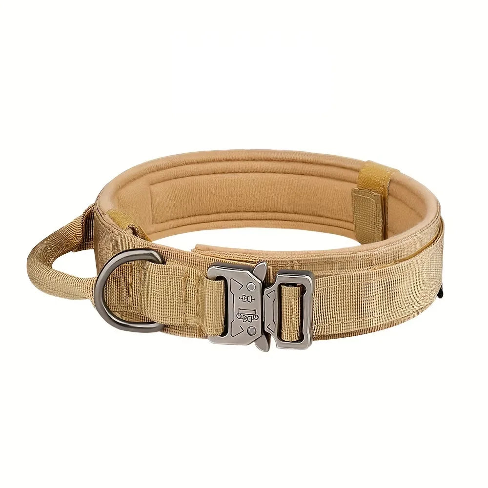 Adjustable Tactical Dog Collar And Leash Set With Control Handle For All Sizes
