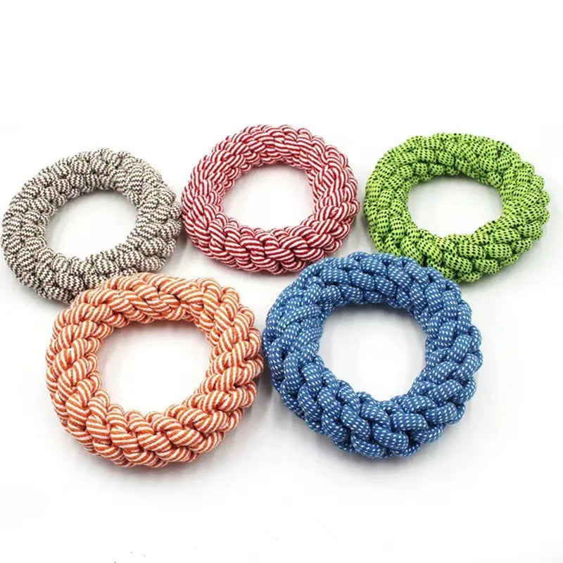 Bite Resistant Knot Dog Toys Teddy Shape Chew Toys For Small To Large Dogs