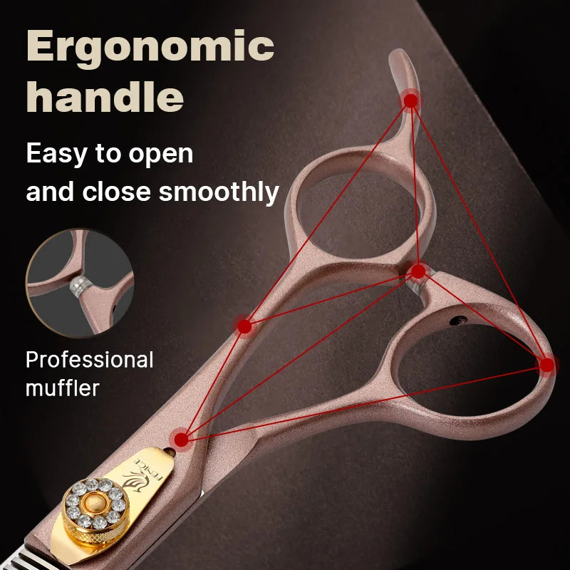 Fenice 7.5 Inch JP440C Pet Grooming Thinning Scissors Thirty Five Percent