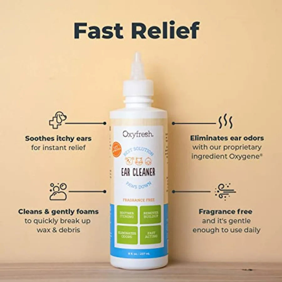 Advanced Pet Ear Cleaner For Dogs And Cats Gentle Ear Cleaning Solution