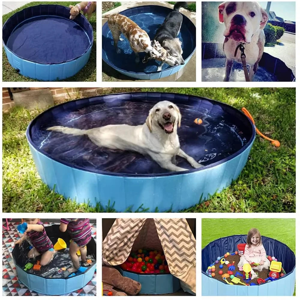 Foldable Dog Swimming Pool Portable Waterproof Grooming Tub