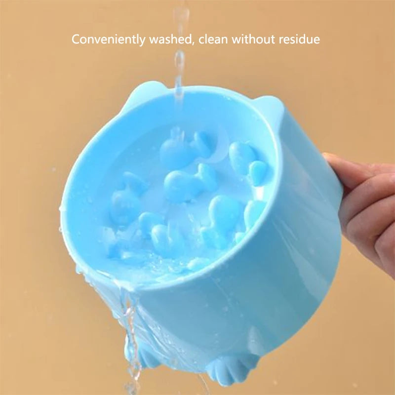 Cat Slow Feeder Bowl Anti Choking Neck Protection Design For Small Cats And Dogs