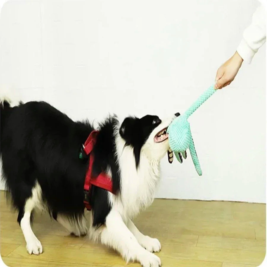 Pet Plush Octopus Dog Toy With Interactive Sound For Small And Large Dogs